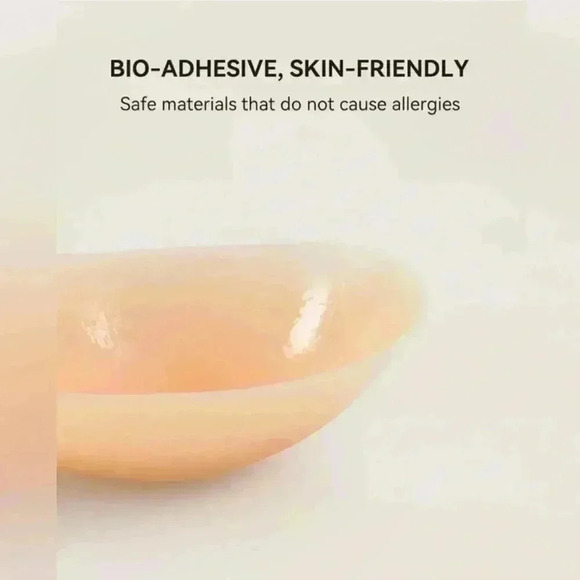 Niidor Adhesive Bra Strapless Sticky Invisible PushUp Silicone Fabric Backless B - Picture 7 of 13